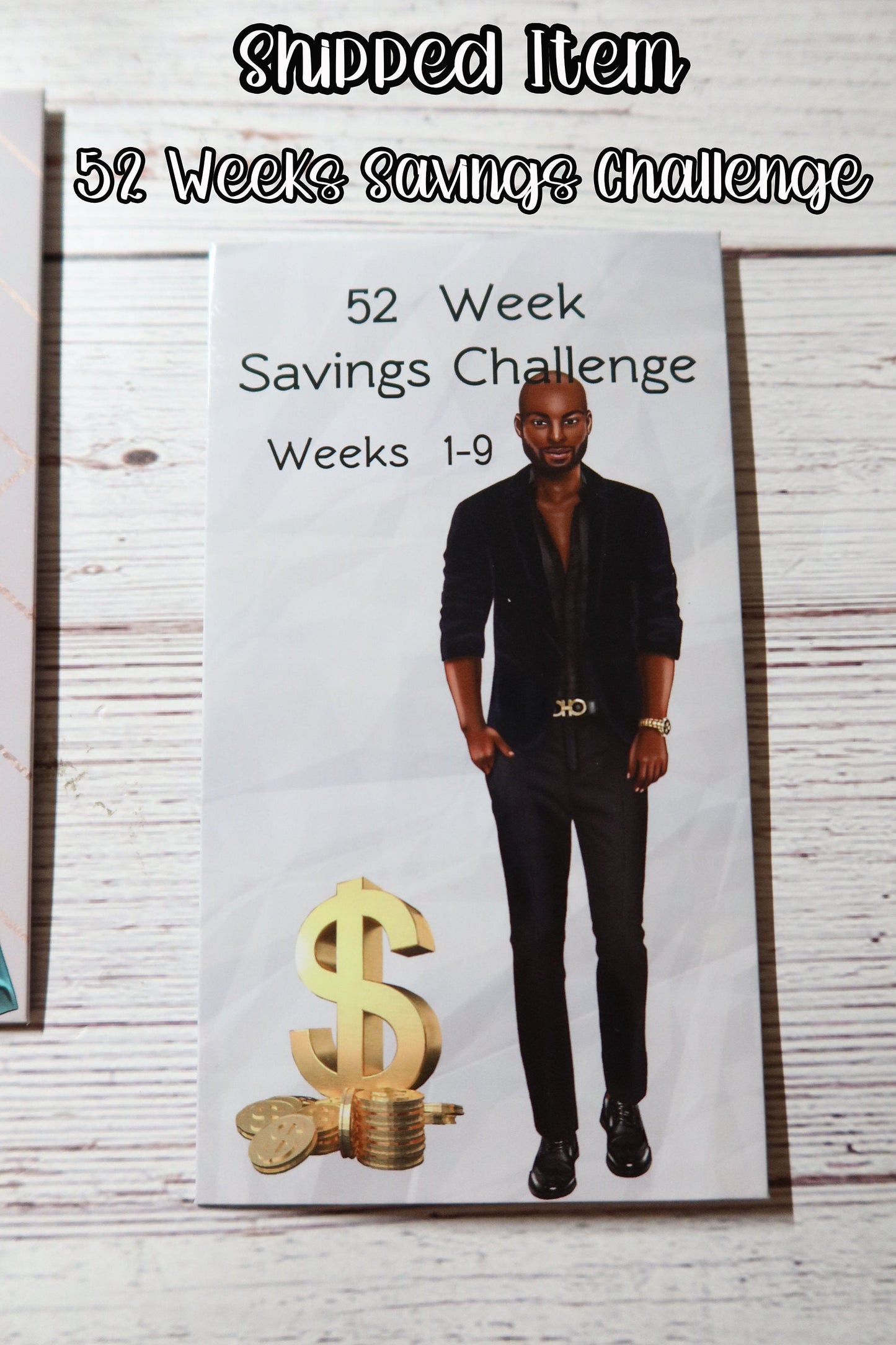 52 Week Savings Challenge Cash Envelopes set (6) MASCULINE